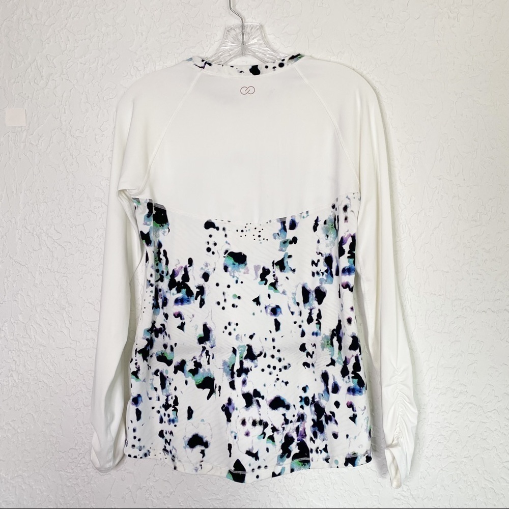 Calia Carrie Underwood White Long Sleeve Rash Guard Swimsuit top Size M - Picture 8 of 11